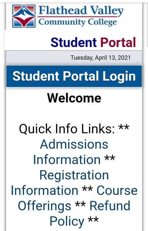 Visit Campus. . Fvcc student portal